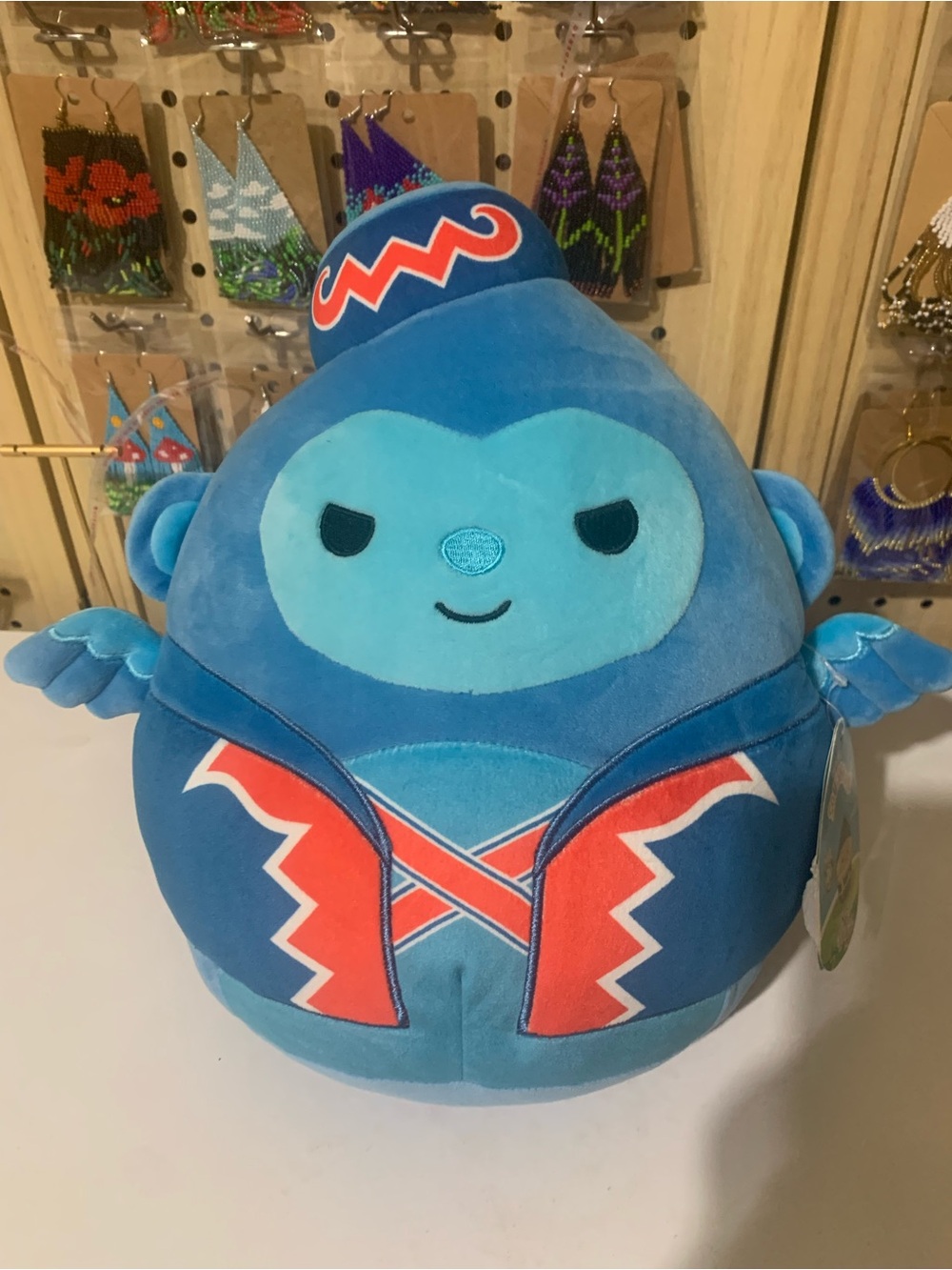 Squishmello the wizard of oz Blue Plush Character Toy - Kids Soft Stuffed Animal